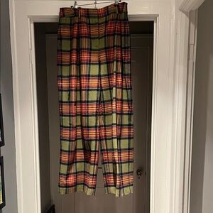 Boden Vibrant Plaid Trousers